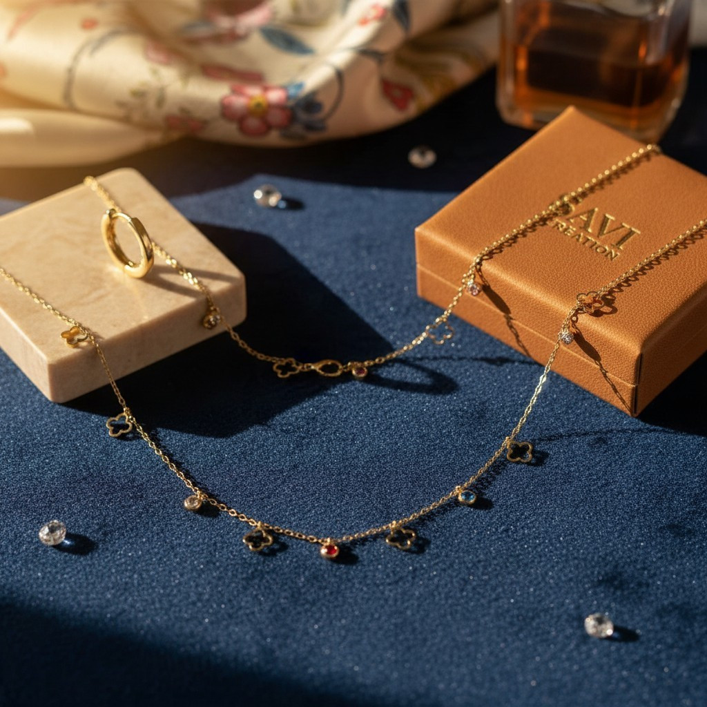 charm necklace.