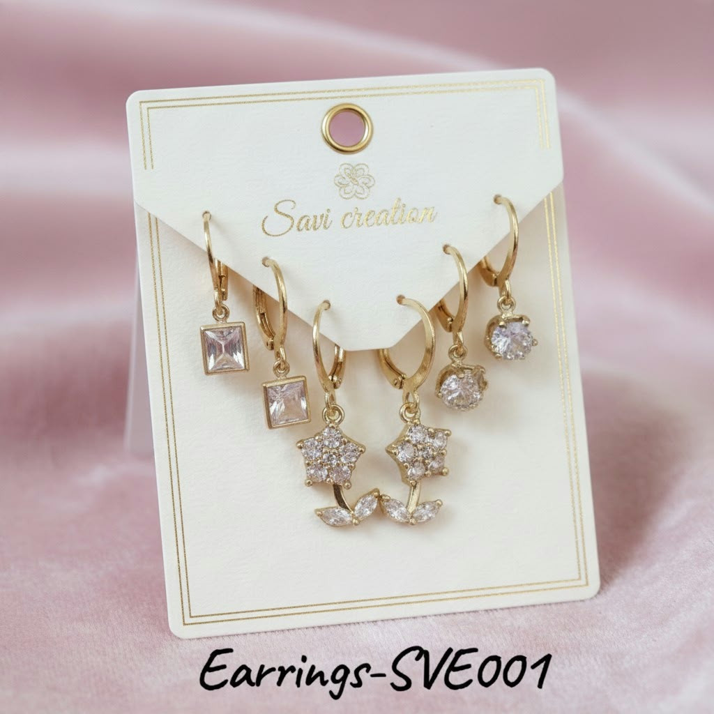 Anti-Tarnish Earrings Combo